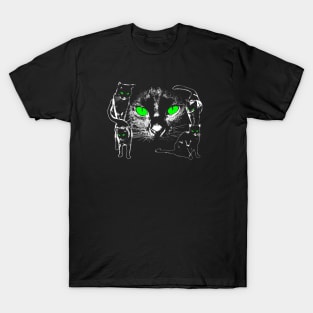 Lucky Black Cats T-Shirt